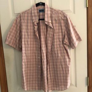 Mens medium, short sleeve, button down shirt
